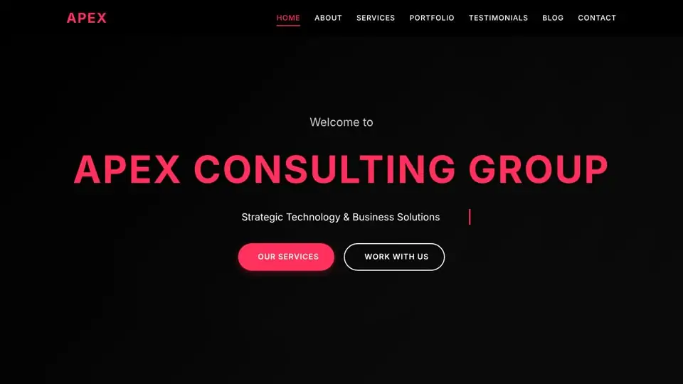 Apex Consulting concept demo